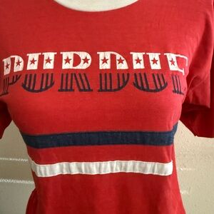Vintage Champion Red and Blue Tag T-Shirt